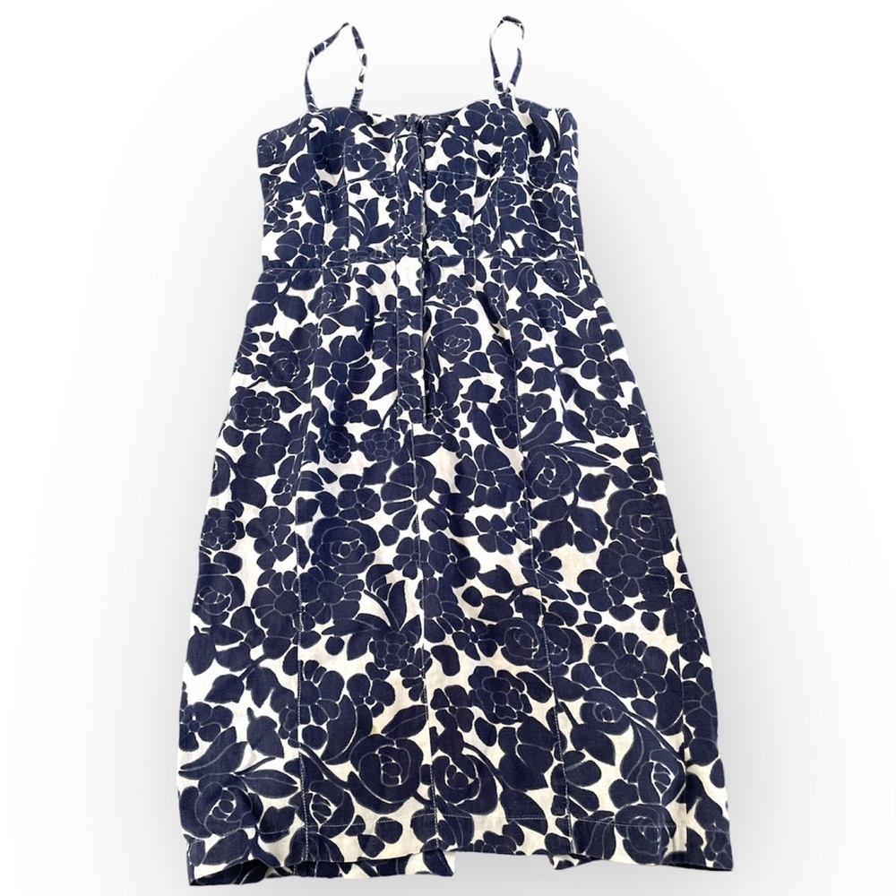 Navy & White Floral Sundress